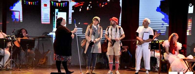 Momento del espectáculo de anoche/Francisco Javer Santana.